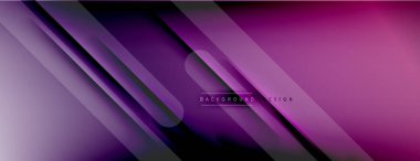 Soyut arkaplan - çizgiler ışık ve gölgelerle oluşturuldu. Teknoloji ya da iş dijital şablonu. Dinamik arkaplan ile basit akışkan renk gradyanı