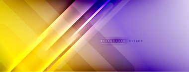 Soyut arkaplan - çizgiler ışık ve gölgelerle oluşturuldu. Teknoloji ya da iş dijital şablonu. Dinamik arkaplan ile basit akışkan renk gradyanı