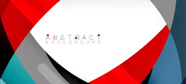 Color circle shapes, minimal geometric background. Trendy dynamic composition. Vector Illustration For Wallpaper, Banner, Background, Landing Page