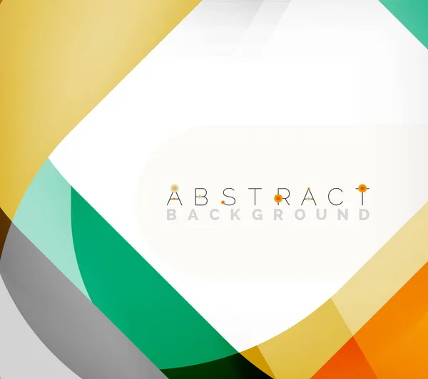 Abstract vierkante vorm met overlappende golven, minimale geometrische achtergrond. Vector Illustratie voor Behang, Banner, Achtergrond, Landingspagina — Stockvector