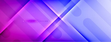 Soyut arkaplan - çizgiler ışık ve gölgelerle oluşturuldu. Teknoloji ya da iş dijital şablonu. Dinamik arkaplan ile basit akışkan renk gradyanı