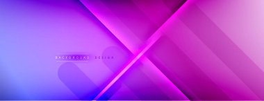 Soyut arkaplan - çizgiler ışık ve gölgelerle oluşturuldu. Teknoloji ya da iş dijital şablonu. Dinamik arkaplan ile basit akışkan renk gradyanı