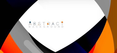 Color circle shapes, minimal geometric background. Trendy dynamic composition. Vector Illustration For Wallpaper, Banner, Background, Landing Page