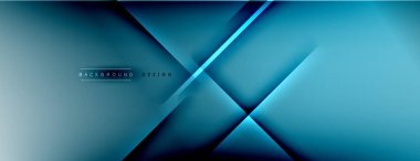 Soyut arkaplan - çizgiler ışık ve gölgelerle oluşturuldu. Teknoloji ya da iş dijital şablonu. Dinamik arkaplan ile basit akışkan renk gradyanı