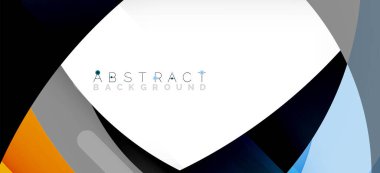 Color circle shapes, minimal geometric background. Trendy dynamic composition. Vector Illustration For Wallpaper, Banner, Background, Landing Page