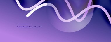 Gölge efektli dalga çizgisi olan soyut gradyan arkaplan. Geometrik bileşim. 3B gölge efektleri ve sıvı eğimleri