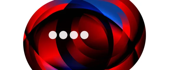 Flüssige Steigungen, Wirbel und Kreise. Leuchtende Farblinien. Vektor-Illustration für Tapete, Banner, Hintergrund, Landing Page — Stockvektor