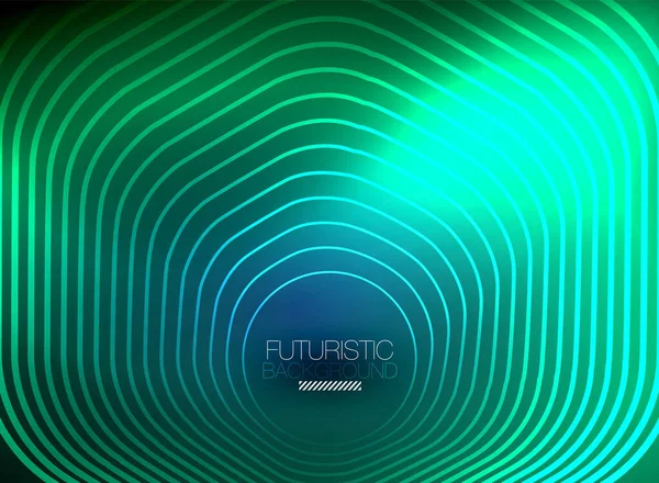 Neon color square shape lines abstract background. Shiny magic energy and motion concept, vector abstract wallpaper background — Stock Vector