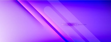 Soyut arkaplan - çizgiler ışık ve gölgelerle oluşturuldu. Teknoloji ya da iş dijital şablonu. Dinamik arkaplan ile basit akışkan renk gradyanı