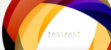 Color circle shapes, minimal geometric background. Trendy dynamic composition. Vector Illustration For Wallpaper, Banner, Background, Landing Page