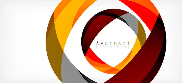 Color circle shapes, minimal geometric background. Trendy dynamic composition. Vector Illustration For Wallpaper, Banner, Background, Landing Page — Archivo Imágenes Vectoriales