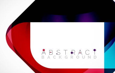 Minimum arkaplan. Dalgalı şekillerle oluşturulmuş yuvarlak köşeli soyut kare şekiller. Duvar Kağıdı, Sancak, Arkaplan, İniş Sayfası için Vektör İllüstrasyonu