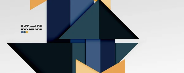 Cor brilhante triângulos e formas geométricas vetor abstrato fundo — Vetor de Stock