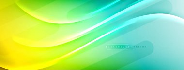 Soyut arkaplan - çizgiler ışık ve gölgelerle oluşturuldu. Teknoloji ya da iş dijital şablonu. Dinamik arkaplan ile basit akışkan renk gradyanı