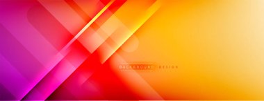 Soyut arkaplan - çizgiler ışık ve gölgelerle oluşturuldu. Teknoloji ya da iş dijital şablonu. Dinamik arkaplan ile basit akışkan renk gradyanı