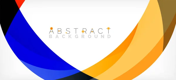 Color circle shapes, minimal geometric background. Trendy dynamic composition. Vector Illustration For Wallpaper, Banner, Background, Landing Page — Vettoriale Stock