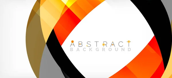 Geometric abstract background. Circle created with overlapping color shapes. Vector Illustration For Wallpaper, Banner, Background, Landing Page — Stock Vector