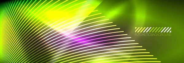 Neon travi dinamiche vettore sfondo astratto carta da parati. Sfondo carta da parati, modelli di design per presentazioni aziendali o tecnologiche, manifesti internet o copertine di brochure web — Vettoriale Stock