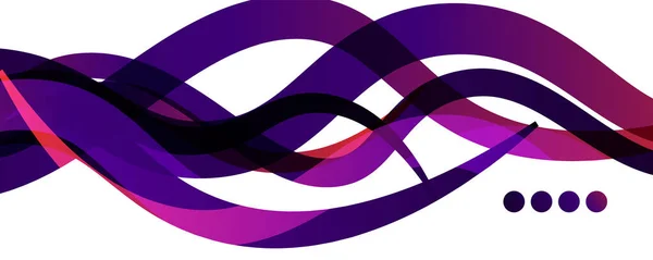 Abstracte achtergrond - transparante overlappende golvende lijnen op wit patroon. Vector Illustratie voor Behang, Banner, Achtergrond, Landingspagina — Stockvector