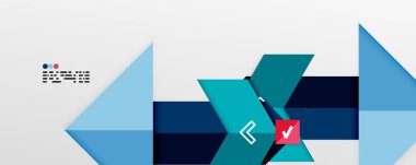 Parlak renk üçgenleri ve geometrik şekiller vektör soyut arkaplan