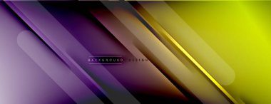 Soyut arkaplan - çizgiler ışık ve gölgelerle oluşturuldu. Teknoloji ya da iş dijital şablonu. Dinamik arkaplan ile basit akışkan renk gradyanı