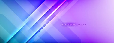 Soyut arkaplan - çizgiler ışık ve gölgelerle oluşturuldu. Teknoloji ya da iş dijital şablonu. Dinamik arkaplan ile basit akışkan renk gradyanı