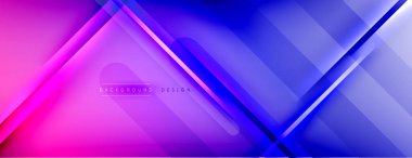 Soyut arkaplan - çizgiler ışık ve gölgelerle oluşturuldu. Teknoloji ya da iş dijital şablonu. Dinamik arkaplan ile basit akışkan renk gradyanı