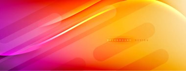 Soyut arkaplan - çizgiler ışık ve gölgelerle oluşturuldu. Teknoloji ya da iş dijital şablonu. Dinamik arkaplan ile basit akışkan renk gradyanı