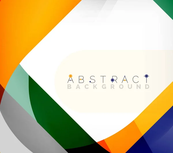 Abstract vierkante vorm met overlappende golven, minimale geometrische achtergrond. Vector Illustratie voor Behang, Banner, Achtergrond, Landingspagina — Stockvector