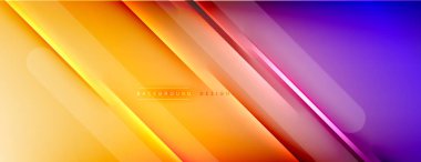 Soyut arkaplan - çizgiler ışık ve gölgelerle oluşturuldu. Teknoloji ya da iş dijital şablonu. Dinamik arkaplan ile basit akışkan renk gradyanı