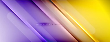 Soyut arkaplan - çizgiler ışık ve gölgelerle oluşturuldu. Teknoloji ya da iş dijital şablonu. Dinamik arkaplan ile basit akışkan renk gradyanı