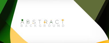 Asgari soyut arkaplan - beyaz üzerine gölge çizgileri ile örtüşen renk şekilleri. Duvar Kağıdı, Sancak, Arkaplan, İniş Sayfası için Vektör İllüstrasyonu