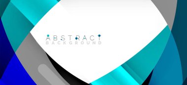 Color circle shapes, minimal geometric background. Trendy dynamic composition. Vector Illustration For Wallpaper, Banner, Background, Landing Page