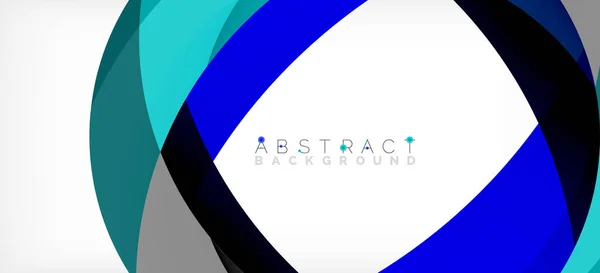 Color circle shapes, minimal geometric background. Trendy dynamic composition. Vector Illustration For Wallpaper, Banner, Background, Landing Page — Stock vektor