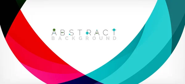 Color circle shapes, minimal geometric background. Trendy dynamic composition. Vector Illustration For Wallpaper, Banner, Background, Landing Page — Vettoriale Stock