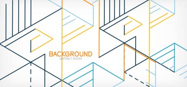 Soyut arkaplan. Beyaz arkaplanda renk çizgileri. Doğrusal soyut kompozisyon. Duvar kağıdı, afiş, arkaplan, iniş sayfası için tekno veya iş konsepti