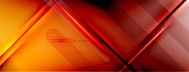 Soyut arkaplan - çizgiler ışık ve gölgelerle oluşturuldu. Teknoloji ya da iş dijital şablonu. Dinamik arkaplan ile basit akışkan renk gradyanı