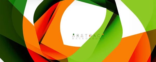 Minimale abstracte achtergrond - kleur overlappende vormen op wit met schaduwlijnen. Vector Illustratie voor Behang, Banner, Achtergrond, Landingspagina — Stockvector