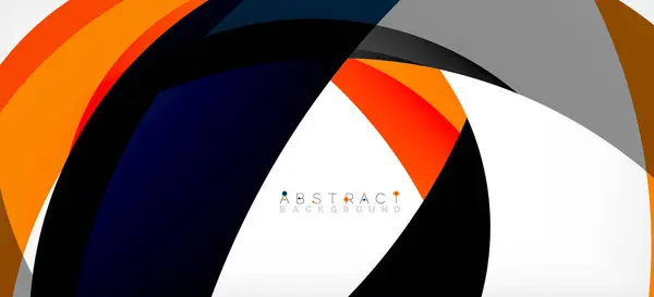 Color circle shapes, minimal geometric background. Trendy dynamic composition. Vector Illustration For Wallpaper, Banner, Background, Landing Page — Vetor de Stock