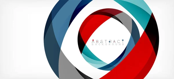 Color circle shapes, minimal geometric background. Trendy dynamic composition. Vector Illustration For Wallpaper, Banner, Background, Landing Page — Διανυσματικό Αρχείο