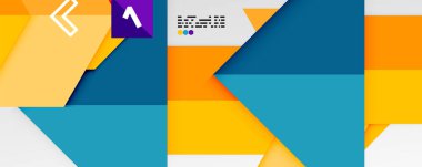 Parlak renk üçgenleri ve geometrik şekiller vektör soyut arkaplan