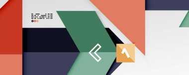 Parlak renk üçgenleri ve geometrik şekiller vektör soyut arkaplan