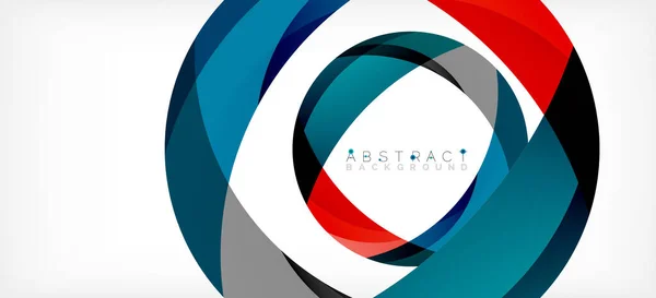 Color circle shapes, minimal geometric background. Trendy dynamic composition. Vector Illustration For Wallpaper, Banner, Background, Landing Page — Διανυσματικό Αρχείο