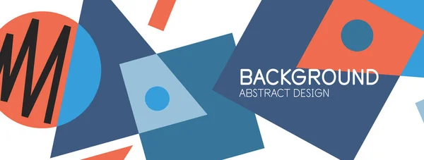 Abstracte achtergrond met blokken, lijnen, geometrische vormen. Techno of business concept voor behang, banner, achtergrond, landing page — Stockvector