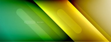 Dinamik çizgiler soyut arkaplan. Üç boyutlu gölge efektleri ve sıvı eğimleri. Modern çakışma biçimleri