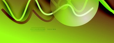 Gölge efektli dalga çizgisi olan soyut gradyan arkaplan. Geometrik bileşim. 3B gölge efektleri ve sıvı eğimleri