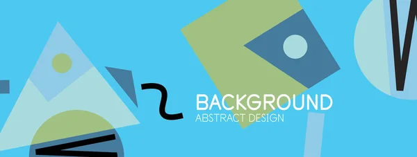 Fondo abstracto con bloques, líneas, formas geométricas. Techno o concepto de negocio para fondo de pantalla, banner, fondo, landing page — Vector de stock