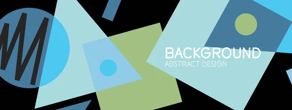 Abstracte achtergrond met blokken, lijnen, geometrische vormen. Techno of business concept voor behang, banner, achtergrond, landing page — Stockvector
