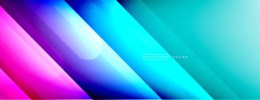 Dinamik çizgiler soyut arkaplan. Üç boyutlu gölge efektleri ve sıvı eğimleri. Modern çakışma biçimleri