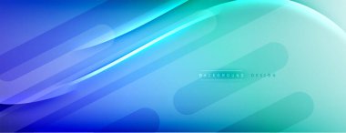 Soyut arkaplan - çizgiler ışık ve gölgelerle oluşturuldu. Teknoloji ya da iş dijital şablonu. Dinamik arkaplan ile basit akışkan renk gradyanı